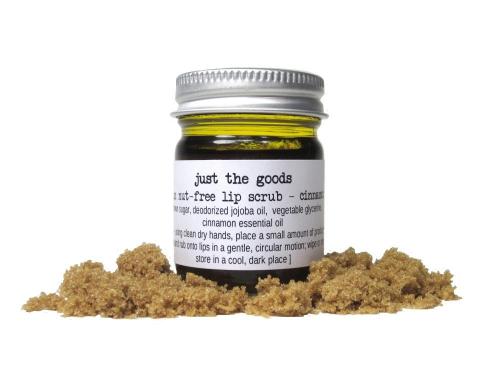 Just the Goods vegan lip scrub, sweet orange