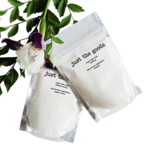 just the goods vegan bath salts, uplifting