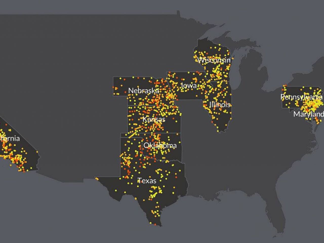 Nitrate map