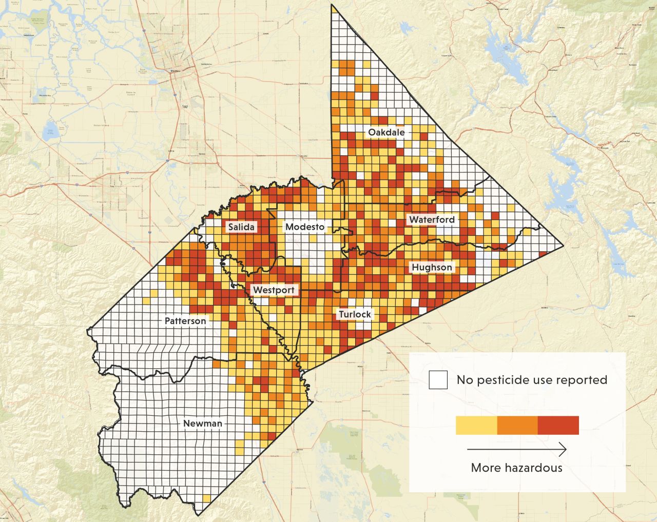 All pesticides in Stanislaus County, CA