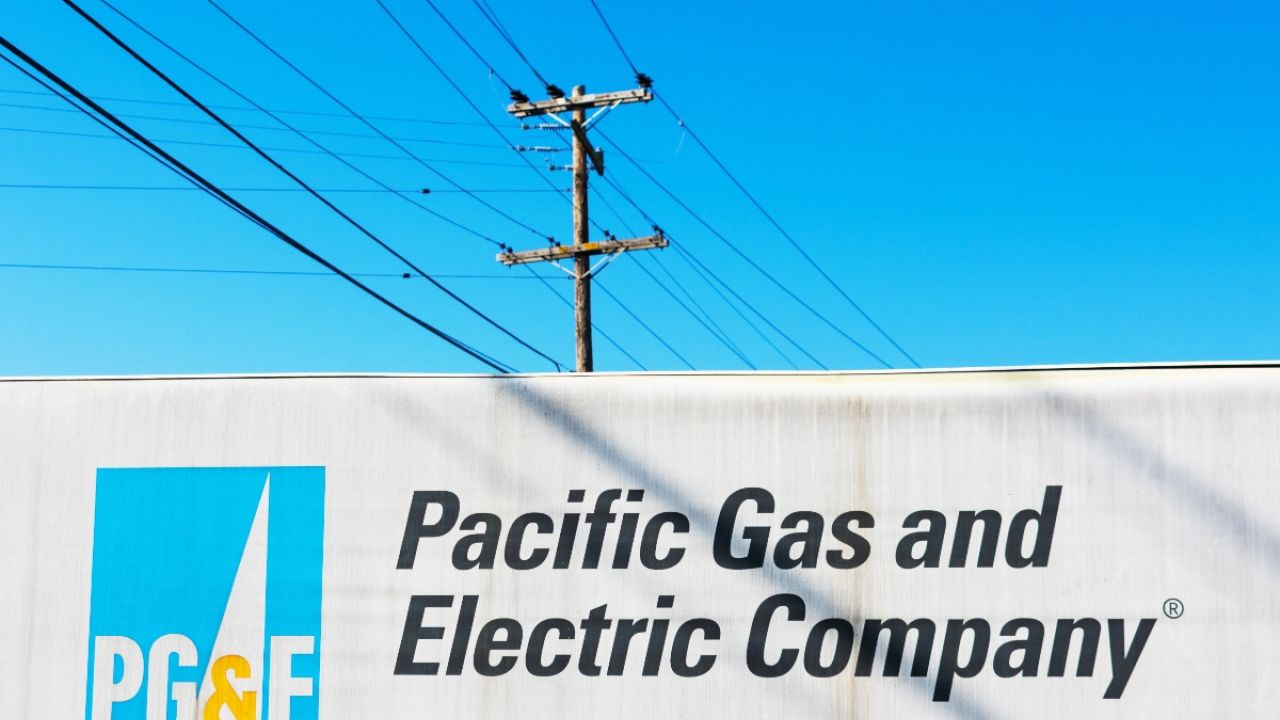 PG&E sign