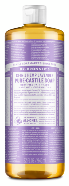 Dr. Bronner's 18-in-1 Hemp Pure-Castile Soap, Lavender